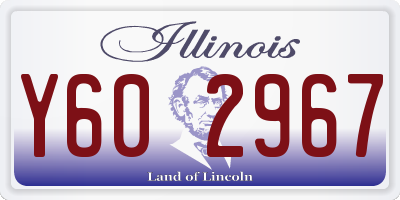 IL license plate Y602967