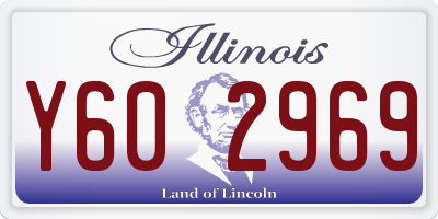IL license plate Y602969