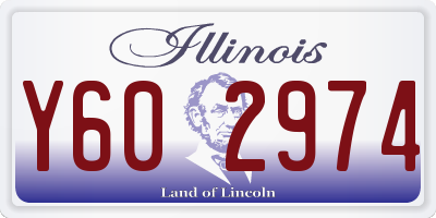 IL license plate Y602974
