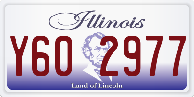 IL license plate Y602977