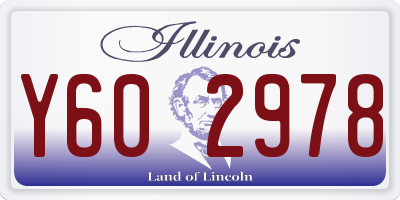IL license plate Y602978
