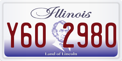IL license plate Y602980