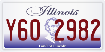 IL license plate Y602982