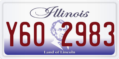 IL license plate Y602983