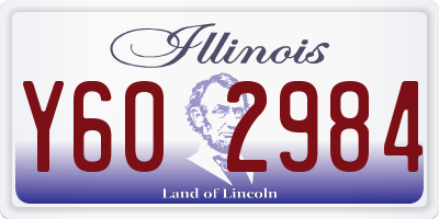 IL license plate Y602984