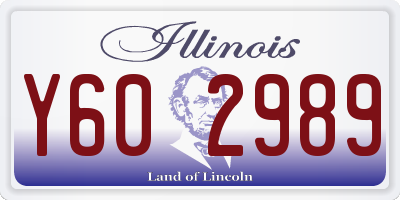 IL license plate Y602989