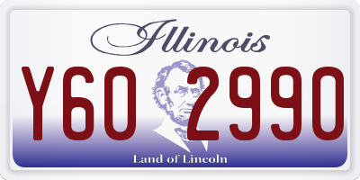 IL license plate Y602990