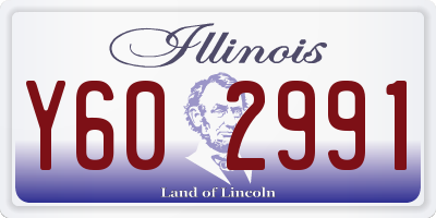IL license plate Y602991