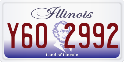IL license plate Y602992