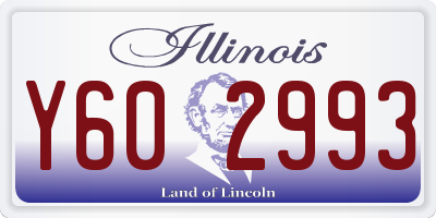 IL license plate Y602993