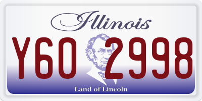 IL license plate Y602998
