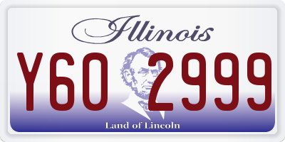 IL license plate Y602999