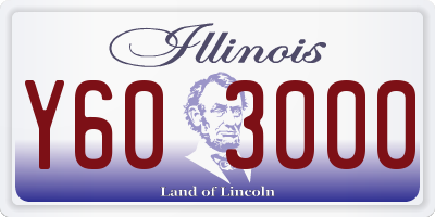 IL license plate Y603000