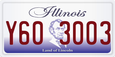 IL license plate Y603003