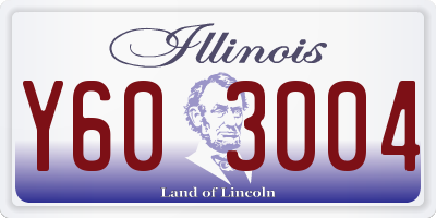 IL license plate Y603004