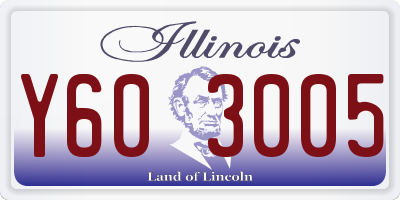 IL license plate Y603005