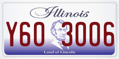 IL license plate Y603006