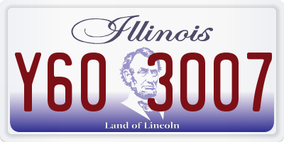 IL license plate Y603007