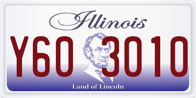 IL license plate Y603010