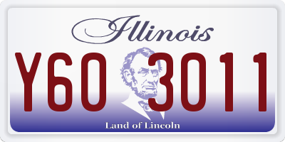 IL license plate Y603011
