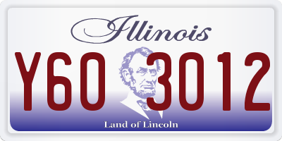 IL license plate Y603012
