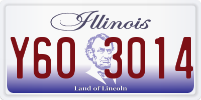 IL license plate Y603014