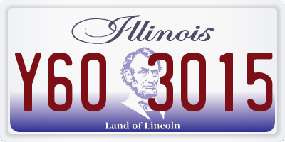 IL license plate Y603015
