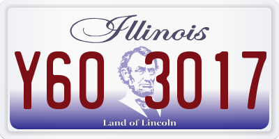 IL license plate Y603017