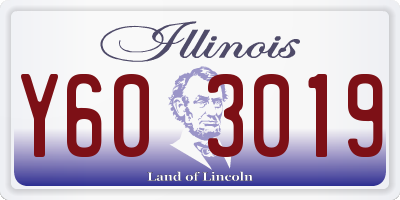 IL license plate Y603019