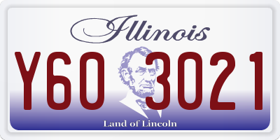 IL license plate Y603021