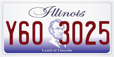 IL license plate Y603025