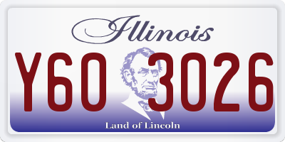 IL license plate Y603026
