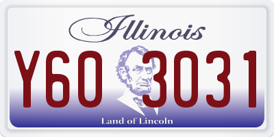 IL license plate Y603031