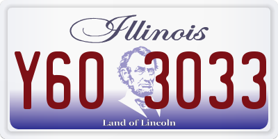 IL license plate Y603033