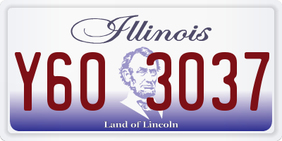 IL license plate Y603037