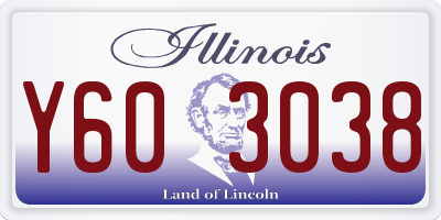 IL license plate Y603038