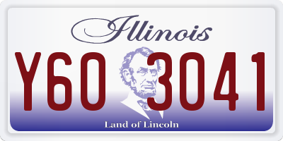 IL license plate Y603041
