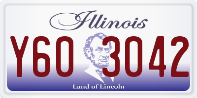 IL license plate Y603042