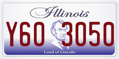 IL license plate Y603050