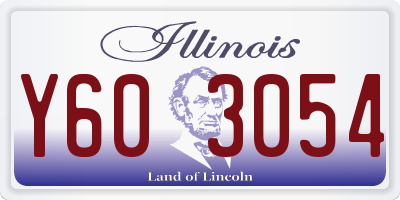 IL license plate Y603054