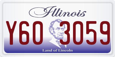 IL license plate Y603059