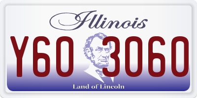 IL license plate Y603060