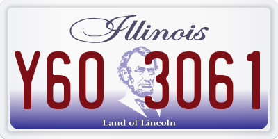 IL license plate Y603061