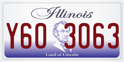 IL license plate Y603063