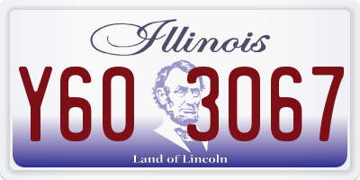 IL license plate Y603067