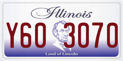 IL license plate Y603070