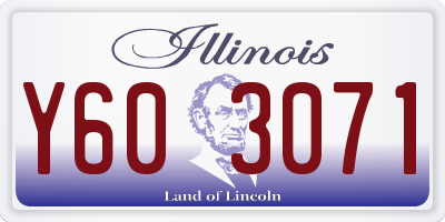IL license plate Y603071