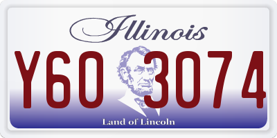 IL license plate Y603074