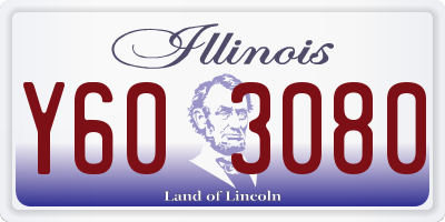 IL license plate Y603080