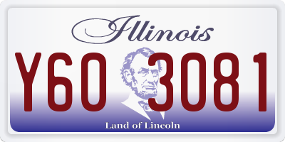 IL license plate Y603081